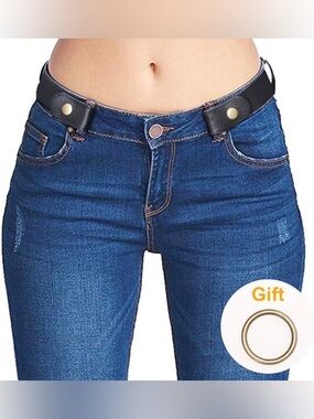 No Buckle Elastic Stretch Belts x 4